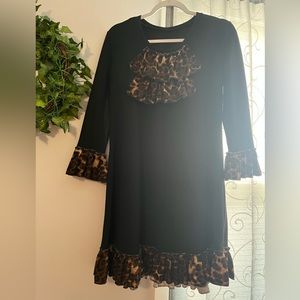 Beautiful Leopard and Black tunic